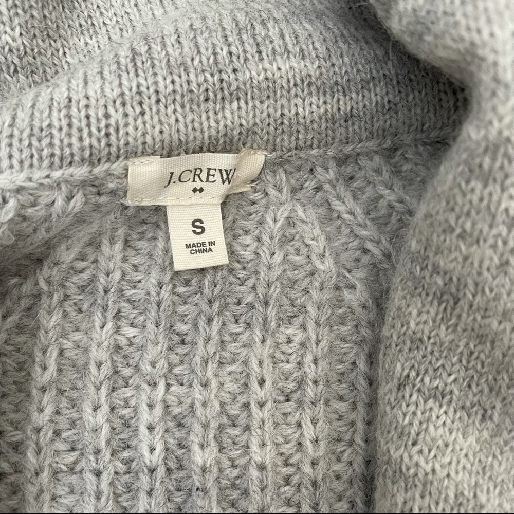 SOLD J. Crew Collared Grey Cardigan - Picture 2 of 6